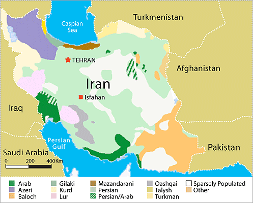 Iran Ethnic Map 64